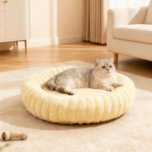 Cat sofa, soft dog bed, round cat bed, non-slip bottom, 60x60 cm